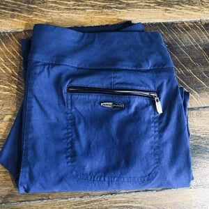 Jamie Sadock navy blue cropped golf pants